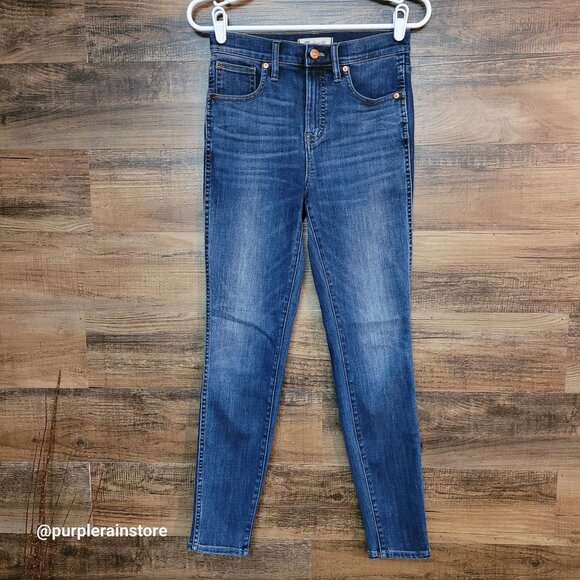 Madewell Jeans 26 Skinny 10" High Rise Danny Wash G7391 Tummy Control Stretch - Picture 1 of 13